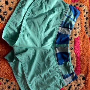 Lululemon Aqua Blue Athletic Shorts